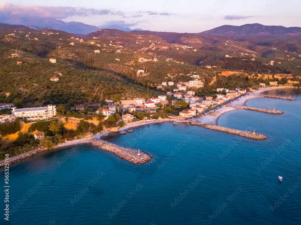 aerial photo from Kalamata , akrogiali beach