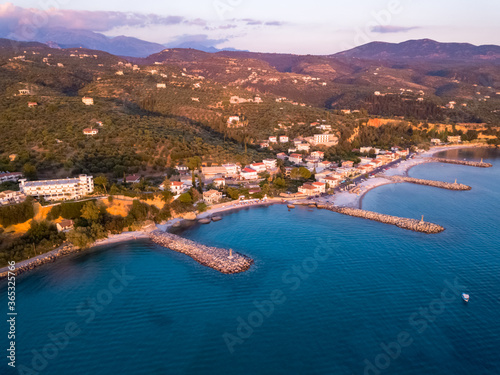 aerial photo from Kalamata , akrogiali beach © Sotiris
