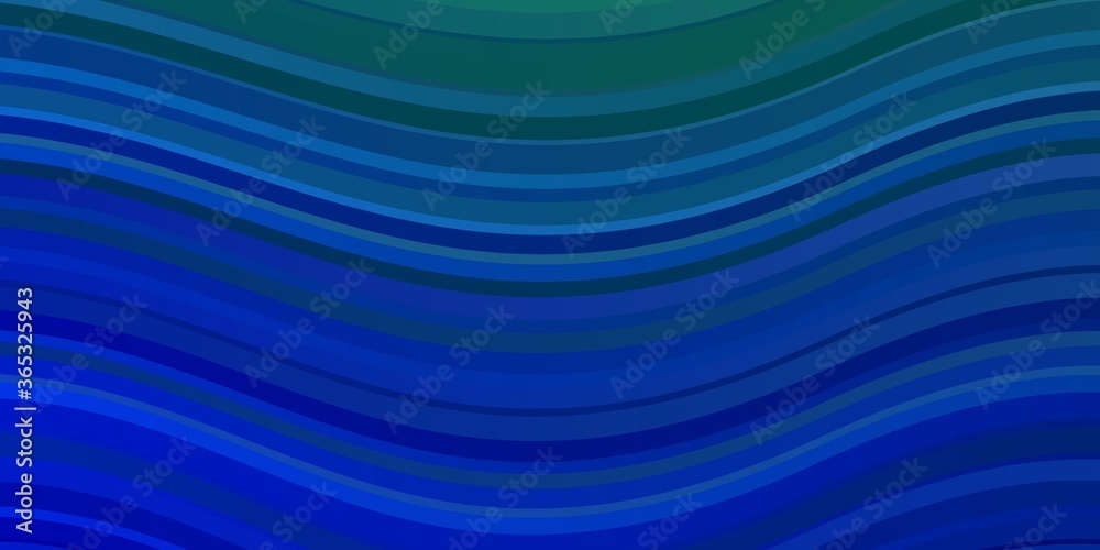Light Blue, Green vector background with lines. Abstract illustration with gradient bows. Design for your business promotion. Light Blue, Green vector background with lines. Abstract illustration with gradient bows. Design for your business promotion.