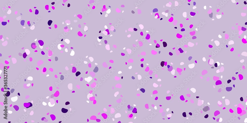 Fototapeta premium Light pink vector texture with memphis shapes.