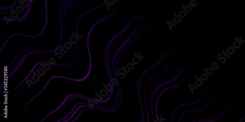 Dark Pink vector pattern with curves. Gradient illustration in simple style with bows. Best design for your ad  poster  banner.