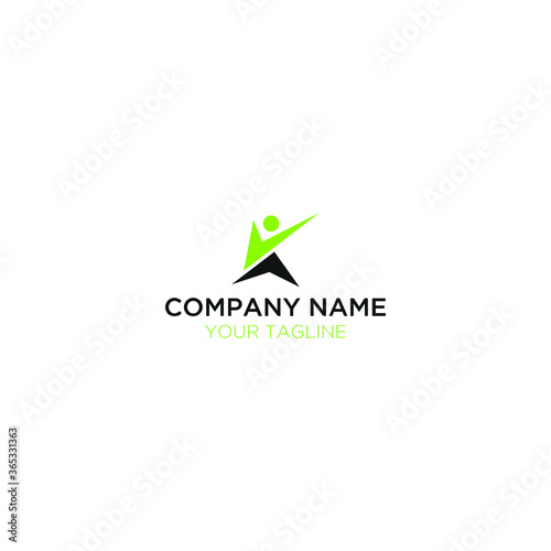 Free Download abstract initial K and people logo - GFXLoad