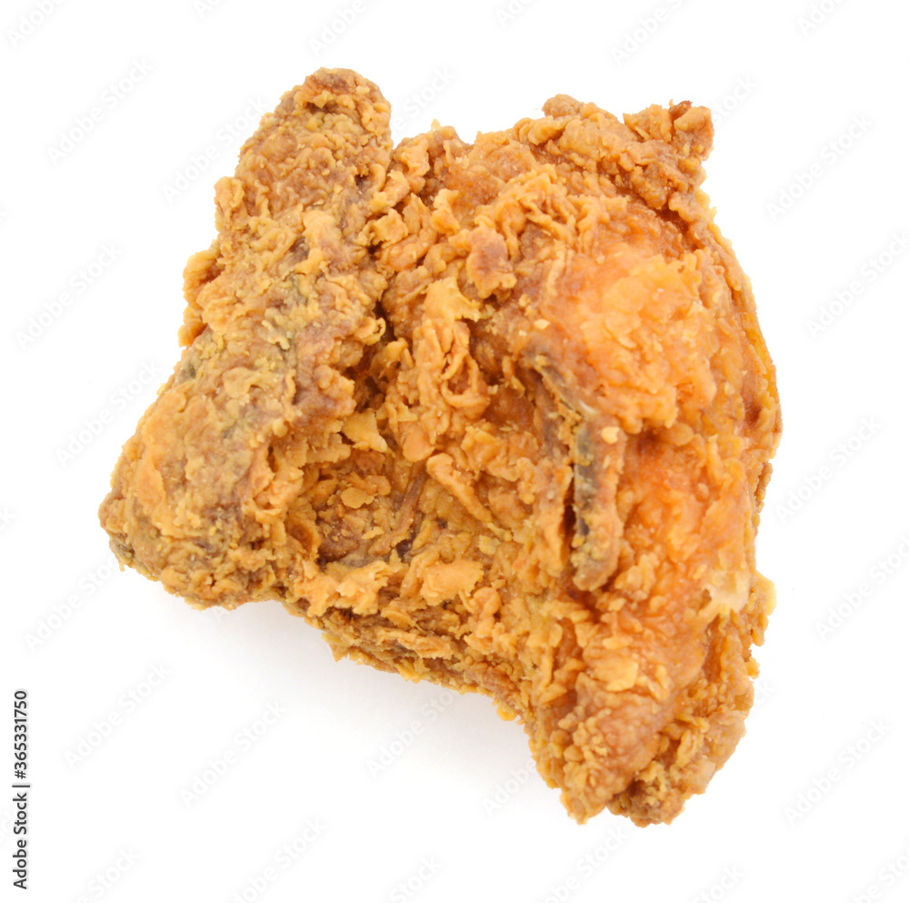 Fried Chicken Wings on white background Fried Chicken Wings on white background