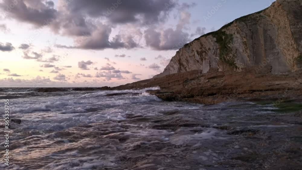 Cloudy sunset on the coast Cloudy sunset on the coast