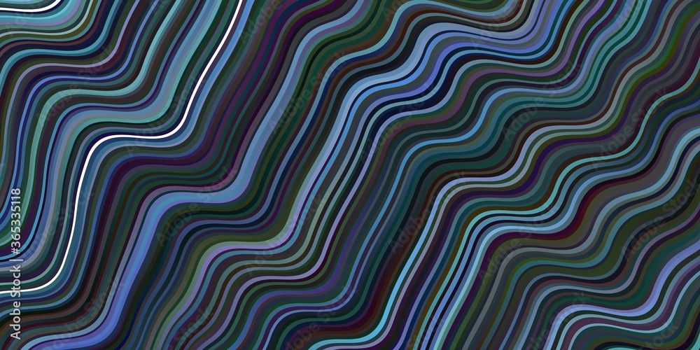 Dark BLUE vector layout with curved lines. Dark BLUE vector layout with curved lines.