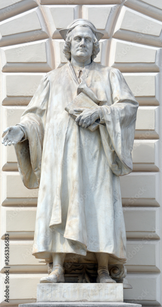 Φωτογραφία Statue von Donato Bramante, Künstlerhaus, Wien, Österreich