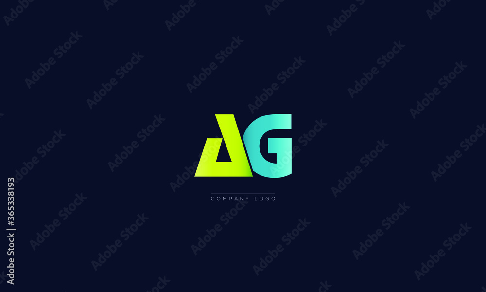 AG or GA letters Logo Alphabet Design Vector Symbol AG or GA letters Logo Alphabet Design Vector Symbol