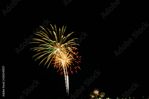 Fireworks at Night © DJ Fractal Art 