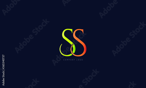 SS or S letter Logo Alphabet  Design Vector Symbol