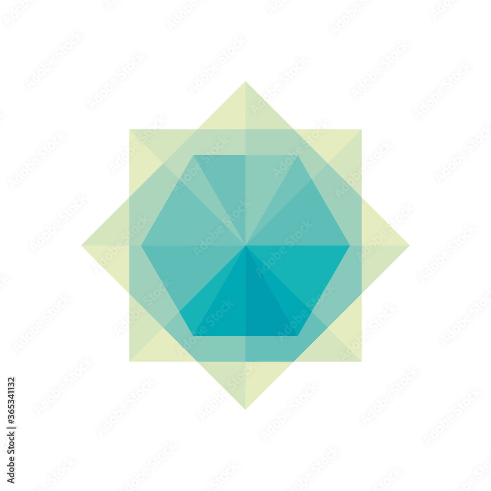 geometric rhombus, square and heaxagon shape icon, flat style geometric rhombus, square and heaxagon shape icon, flat style
