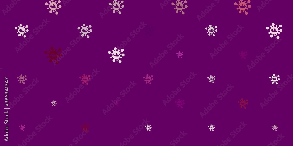 Light purple vector pattern with coronavirus elements. Light purple vector pattern with coronavirus elements.