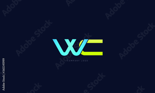 WC or CW letters Logo Alphabet  Design Vector Symbol