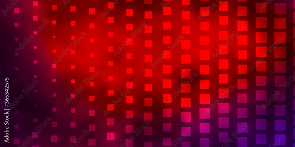 Dark Blue, Red vector template with rectangles. Rectangles with colorful gradient on abstract background. Pattern for commercials, ads.