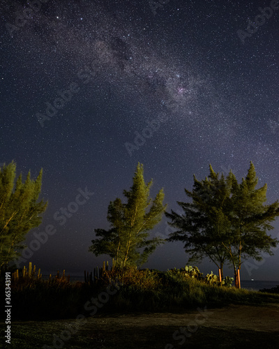 Via Láctea sob o Céu da praia de VIlatur, em Saquarema