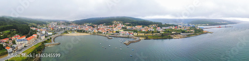 Foto Galicia. Corcubion, village of Galicia.Spain. Aerial Photo