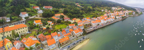 Foto Galicia. Corcubion, village of Galicia.Spain. Aerial Photo
