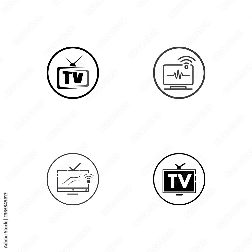Fototapeta premium TV , LCD, LED, monitor icon vector illustration