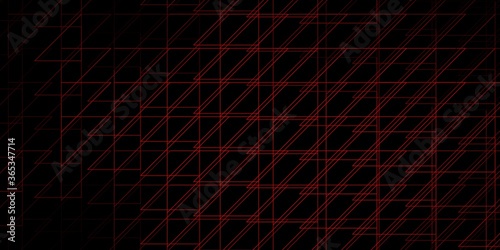 Dark Red vector pattern with lines. Geometric abstract illustration with blurred lines. Pattern for ads  commercials.