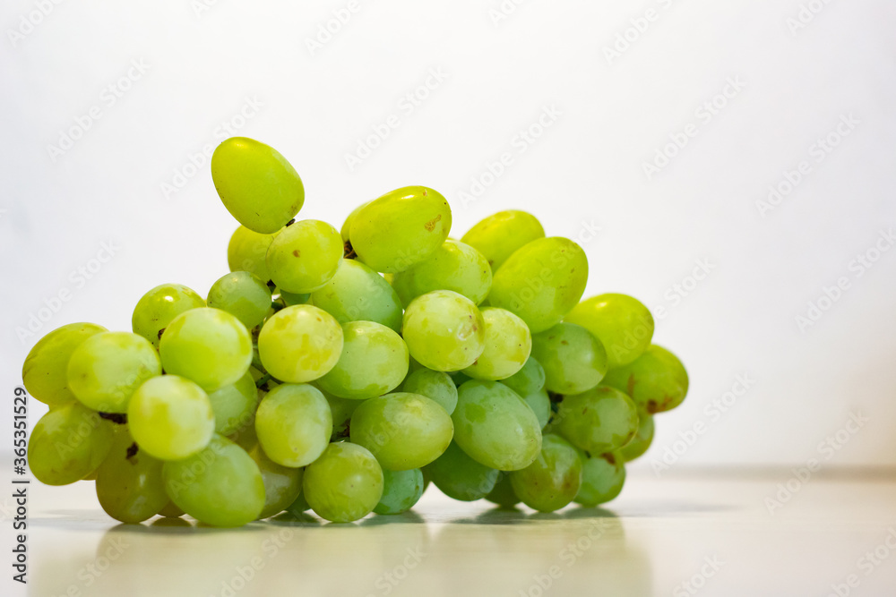 Bunch of Green Seedless Grape solated on white background. Bunch of Green Seedless Grape solated on white background.