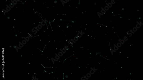 3D abstract digital background star point with 3d rendering.