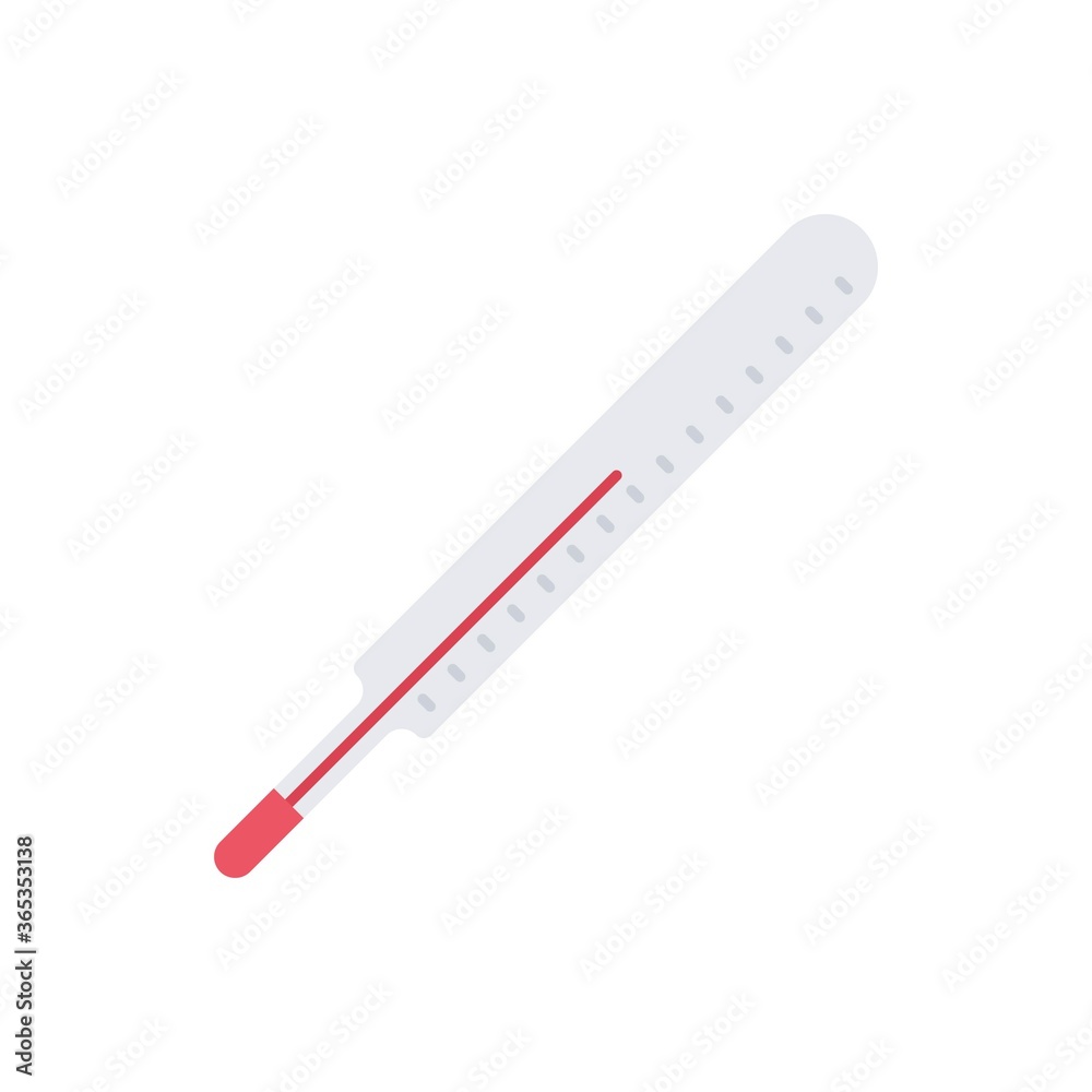 Medical thermometer vector icon in flat style. Fever, high temperature symbol. Medical thermometer vector icon in flat style. Fever, high temperature symbol.