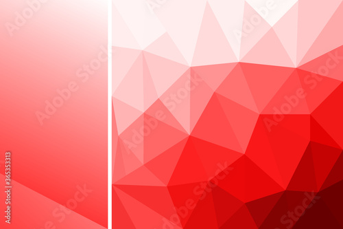 Red abstract background polygon. Geometric backdrop.