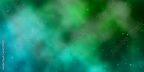 Light Green vector background with colorful stars. Decorative illustration with stars on abstract template. Design for your business promotion.
