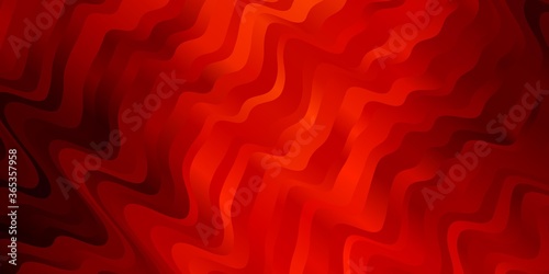 Light Red vector template with wry lines. Colorful illustration, which consists of curves. Best design for your posters, banners.