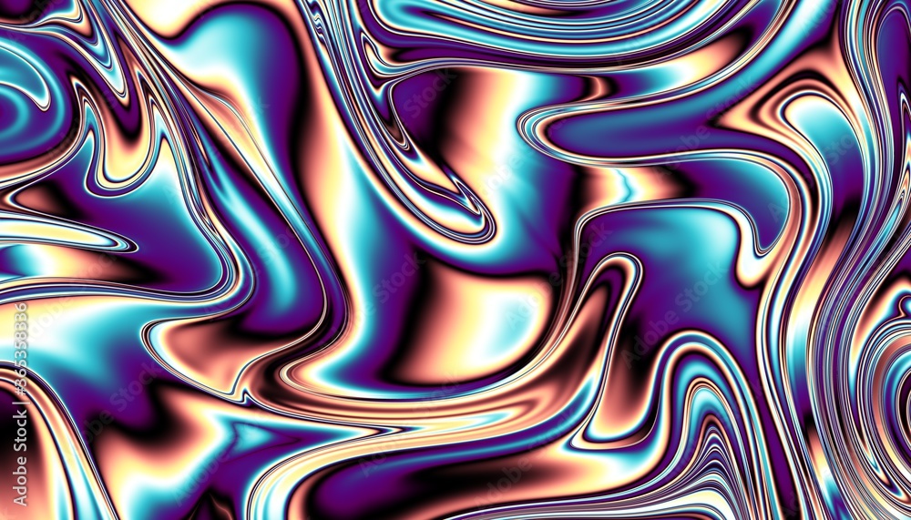 Wavy abstract futuristic background