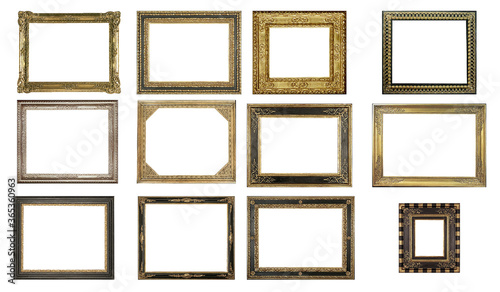 antique isolated picture frame