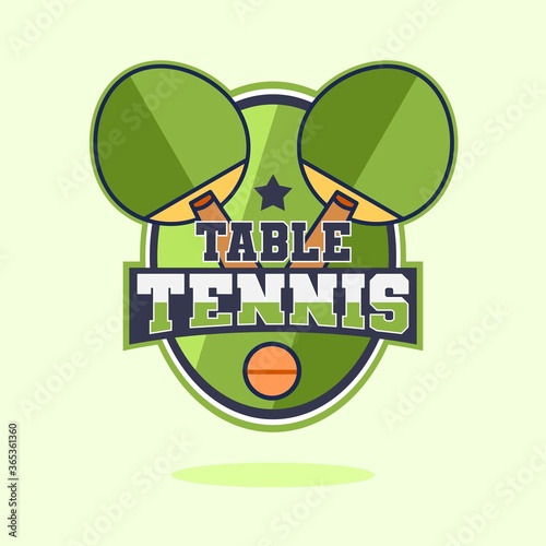 Table Tenis Logo Template Vector Design