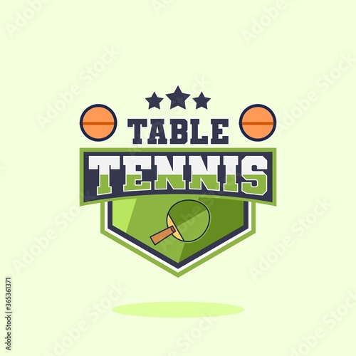 Table Tenis Logo Template Vector Design