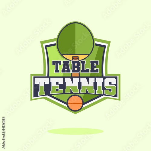 Table Tenis Logo Template Vector Design