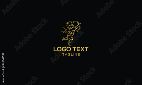 Angels geometric style vector illustration logo photo