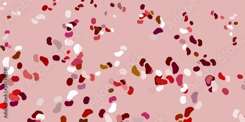 Light multicolor vector pattern with abstract shapes.