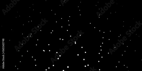 Dark BLUE vector layout with bright stars. Shining colorful illustration with small and big stars. Theme for cell phones.