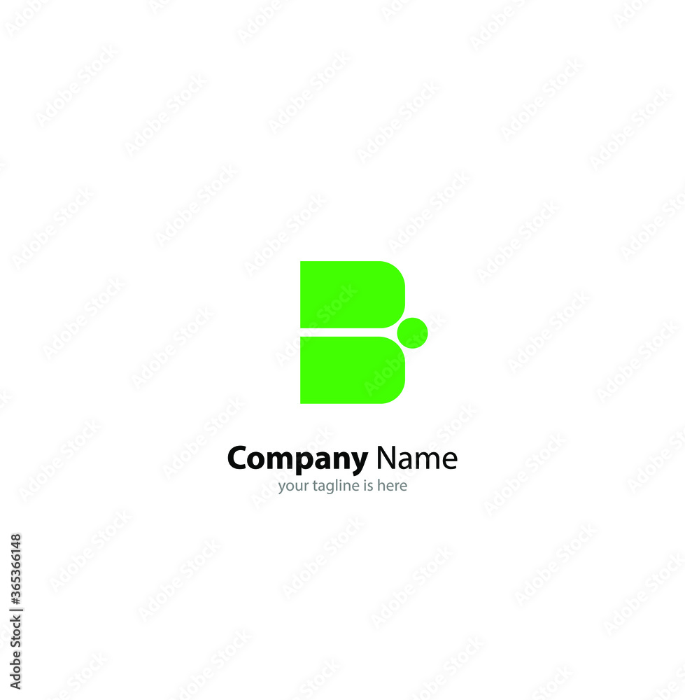 the simple modern logo of letter b with white background the simple modern logo of letter b with white background