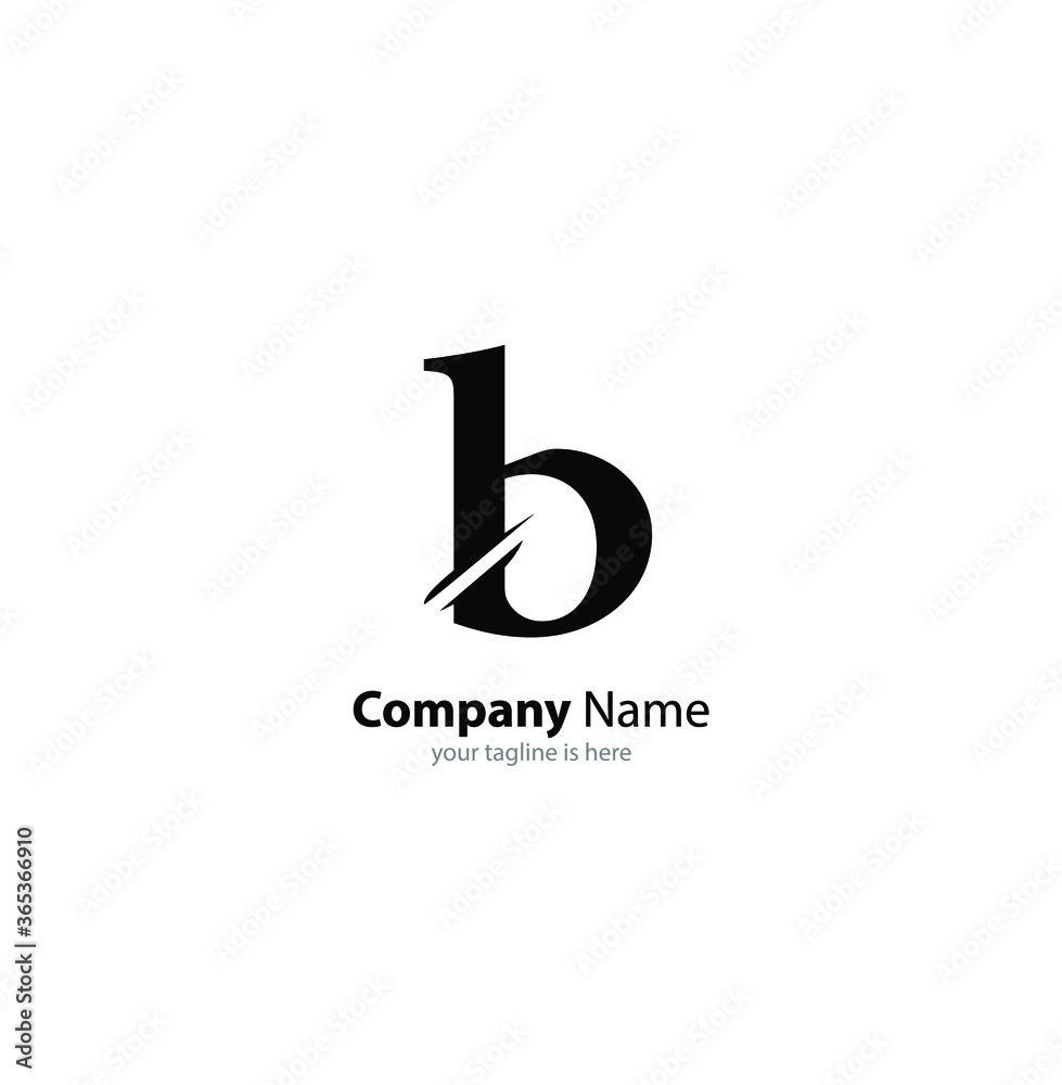 the simple modern logo of letter b with white background the simple modern logo of letter b with white background