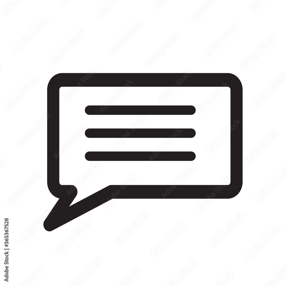 Bubble speech icon vector logo template Bubble speech icon vector logo template