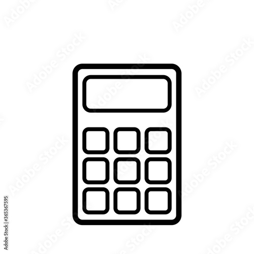 Calculator icon vector logo design template