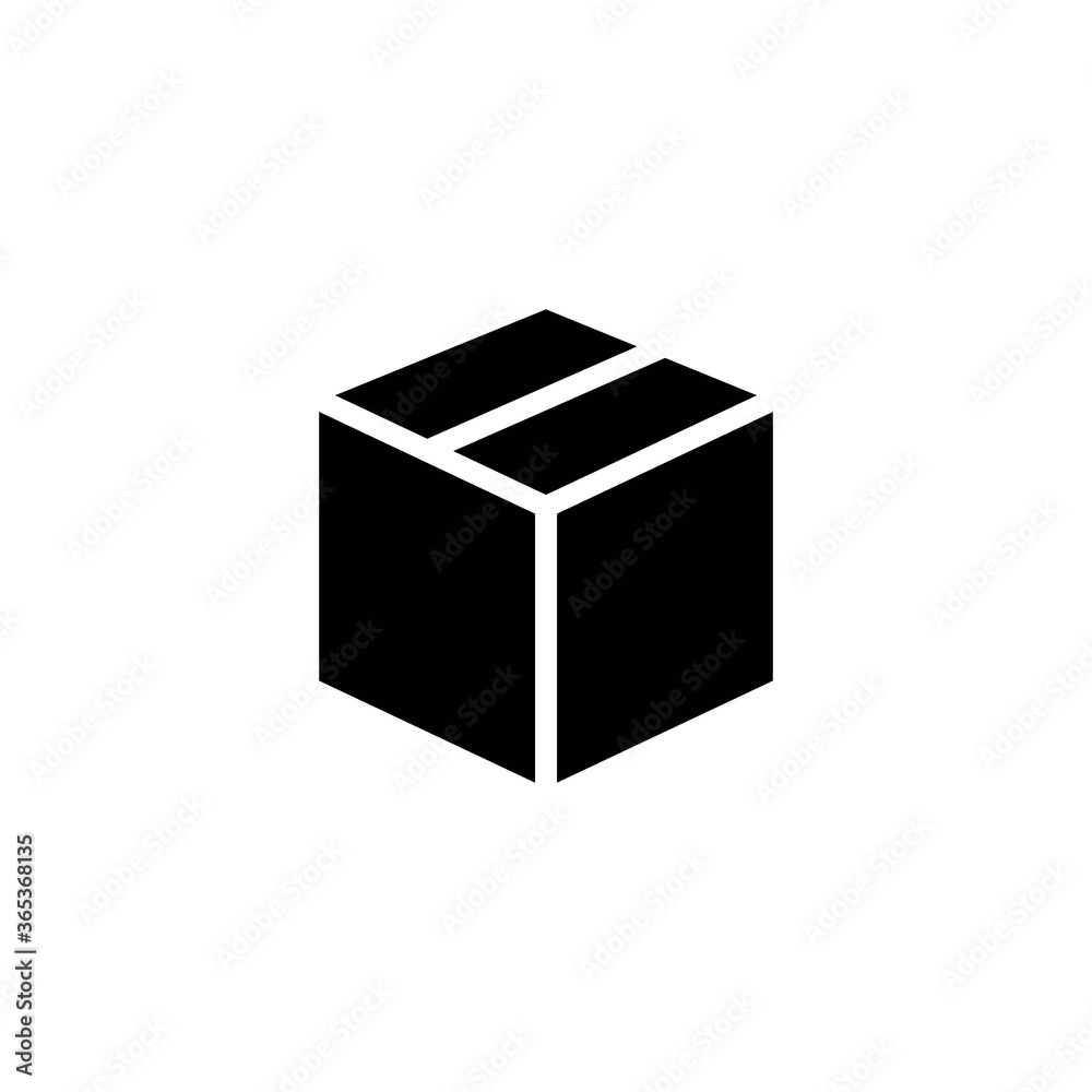 Box icon vector logo design template Box icon vector logo design template