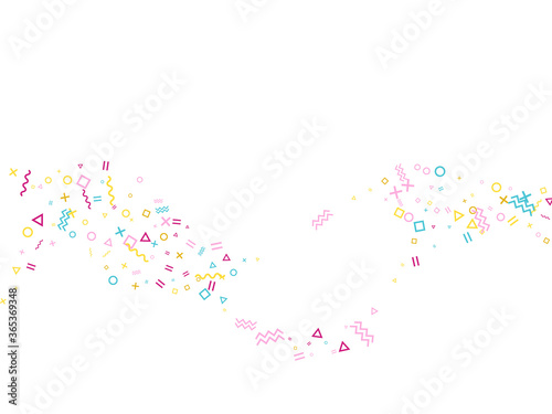 Geometric confetti vector educational background