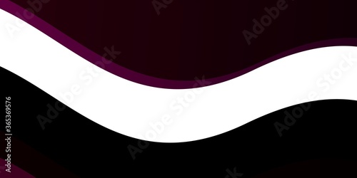 Dark Pink vector background with curves. Gradient illustration in simple style with bows. Best design for your ad, poster, banner.