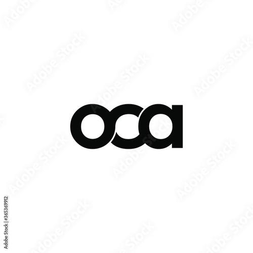 oca letter original monogram logo design