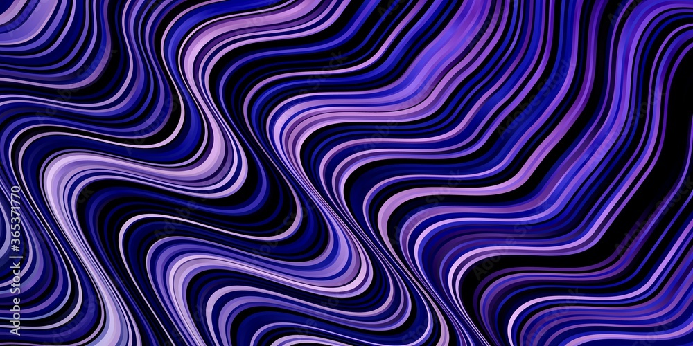 Dark Pink, Blue vector pattern with wry lines. Colorful abstract illustration with gradient curves. Pattern for websites, landing pages.