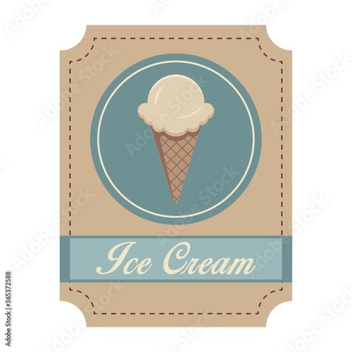 ice cream label