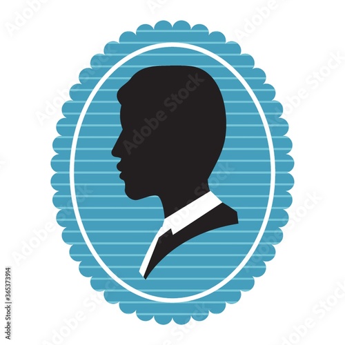 silhouette of businessman