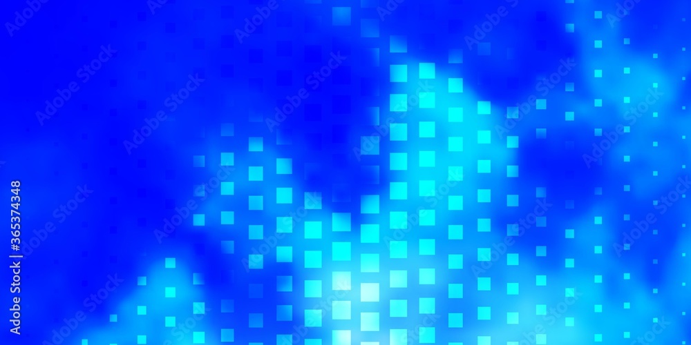 Light BLUE vector background with rectangles. Colorful illustration with gradient rectangles and squares. Modern template for your landing page.
