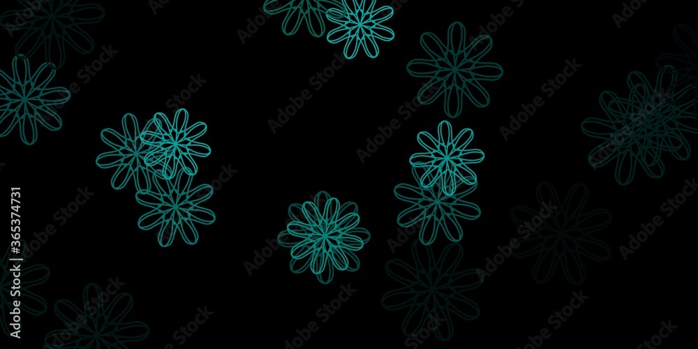 Dark Green vector background with random forms. Dark Green vector background with random forms.