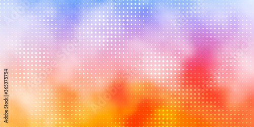Light Blue, Yellow vector backdrop with dots. Colorful illustration with gradient dots in nature style. Pattern for websites.